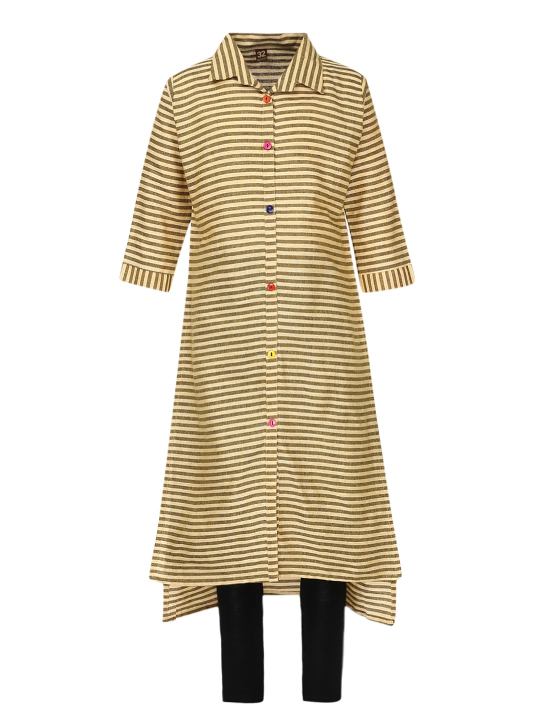 

Aarika Cotton Kurti Salwar Set Yellow