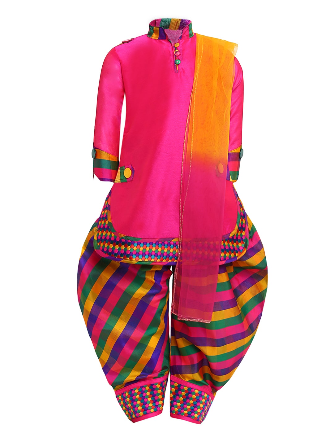 

Aarika Cotton Kurti Salwar Set Pink