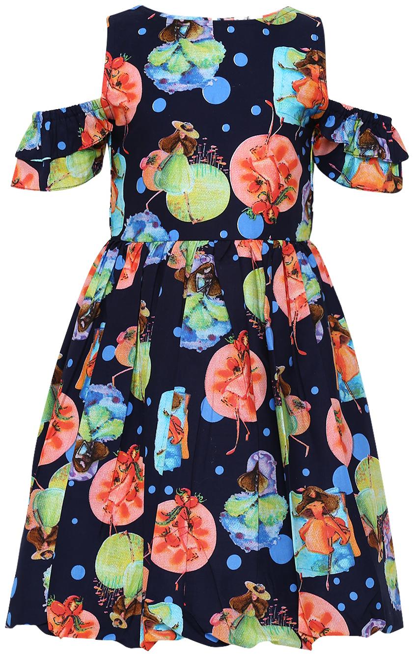 

Aarika Multi Cotton Short Sleeves Knee Length Princess Frock ( Pack of 1 )