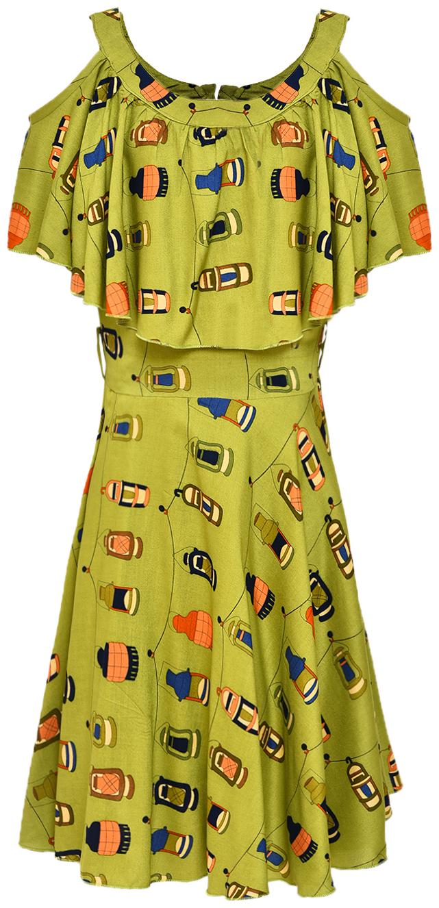 

Aarika Green Cotton Sleeveless Knee Length Princess Frock ( Pack of 1 )