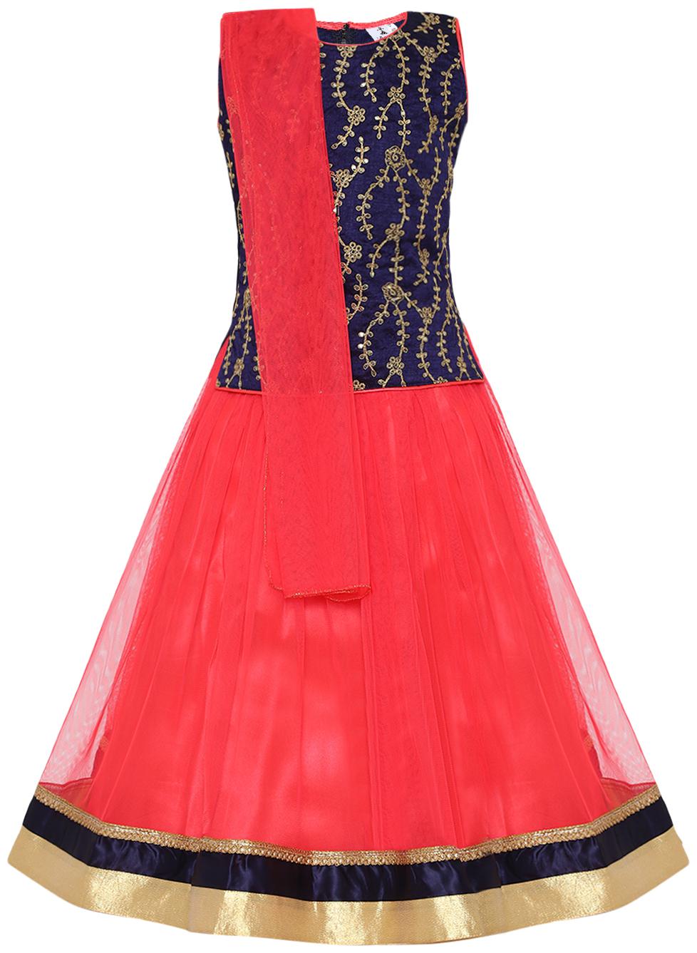 

Aarika Girl s Silk Lehenga Choli Dupatta Set