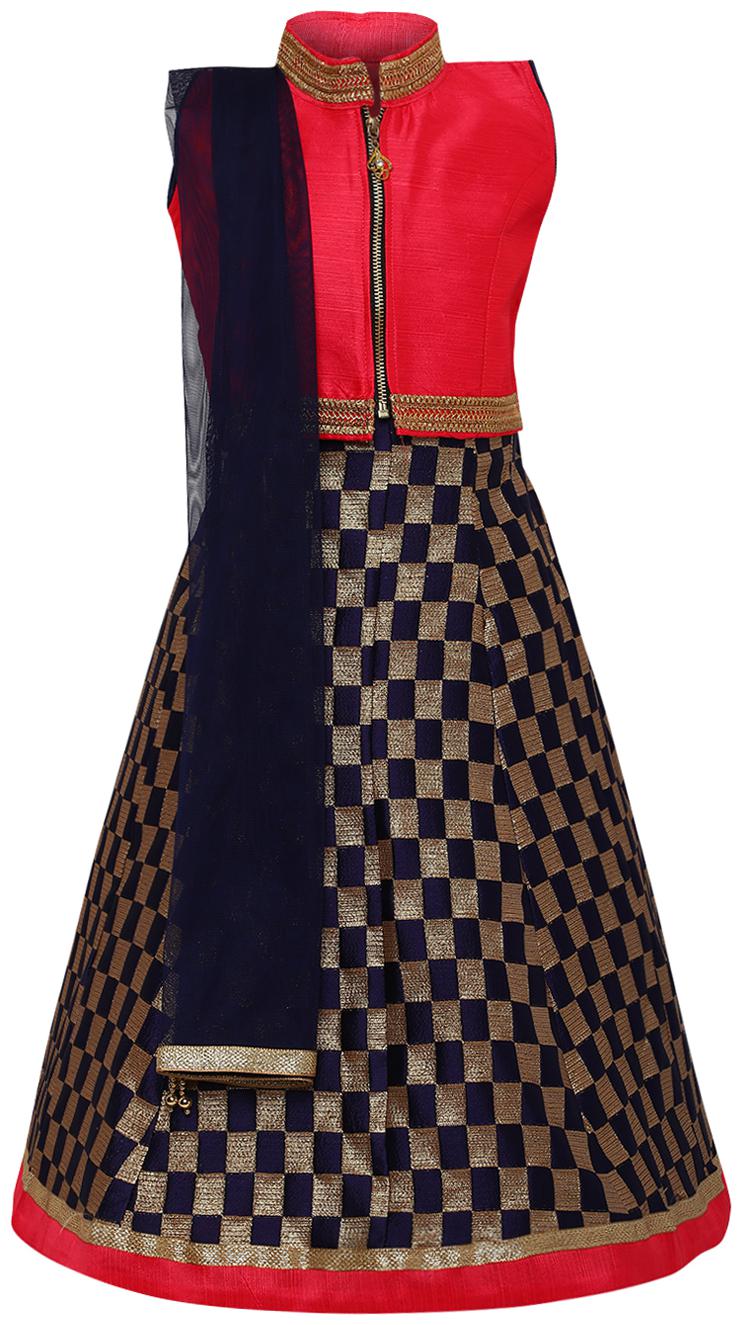 

Aarika Girl s Slik Lehenga Choli and Dupatta Set