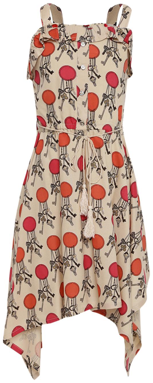

Aarika Beige Cotton Sleeveless Knee Length Princess Frock ( Pack of 1 )