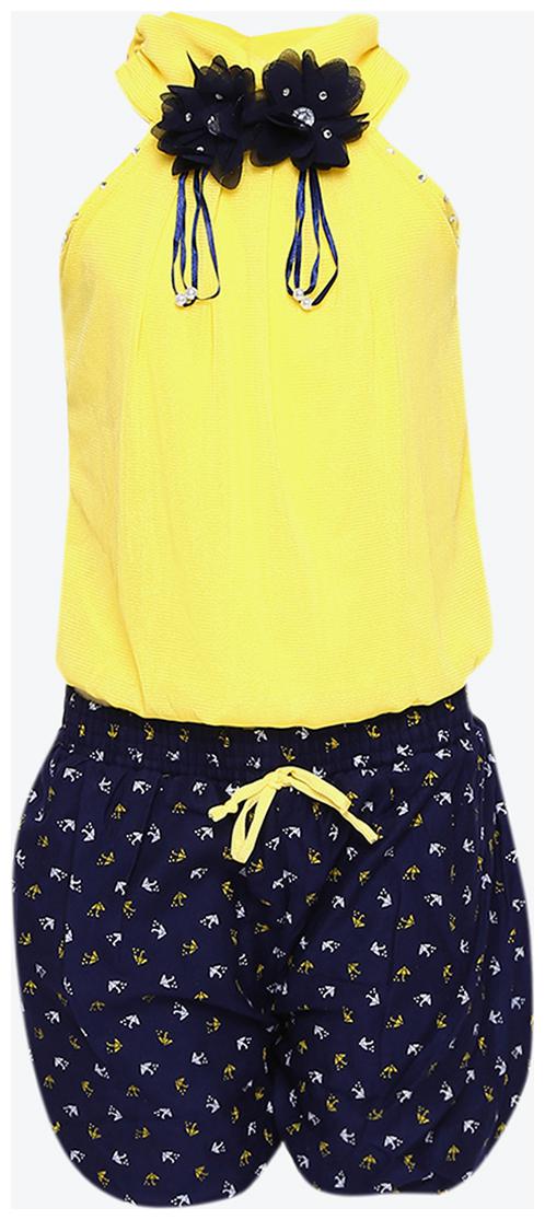 

Aarika Girl Chiffon Top Bottom Set - Gold