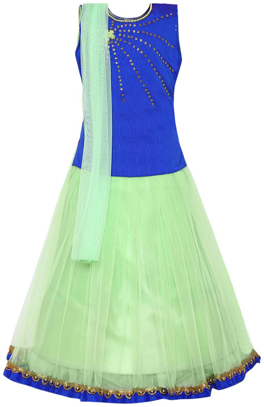 

Aarika Girl s Silk Lehenga Choli Dupatta Set