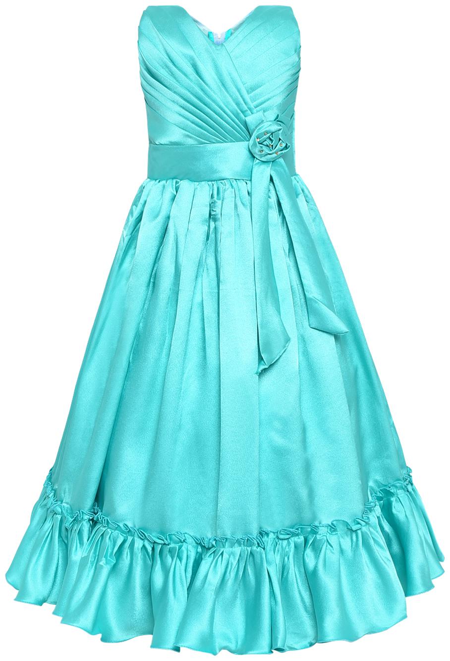

Aarika Girl s Satin Gown (Green 6-7 Years) Green