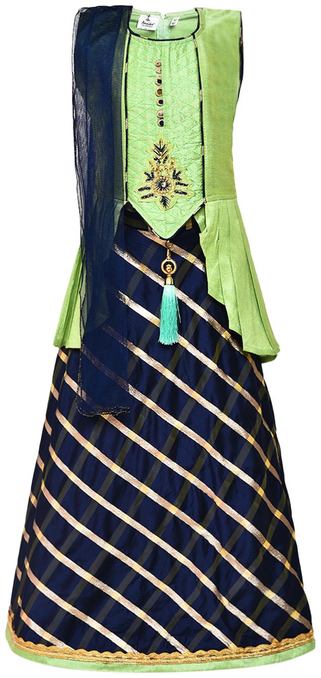 

Aarika Girl s Silk Lehenga Choli Dupatta Set