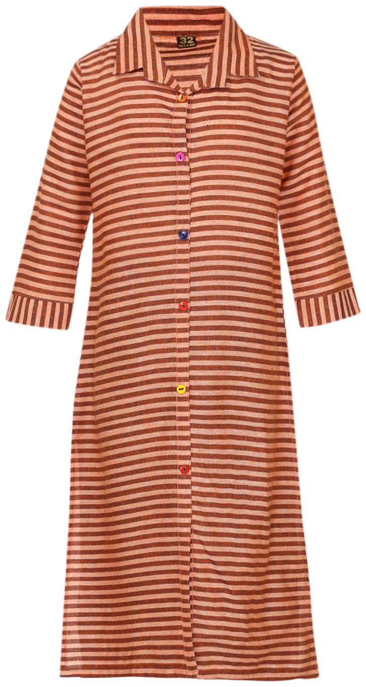 

Aarika Girl s Pure Cotton Kurti (Orange Brown)