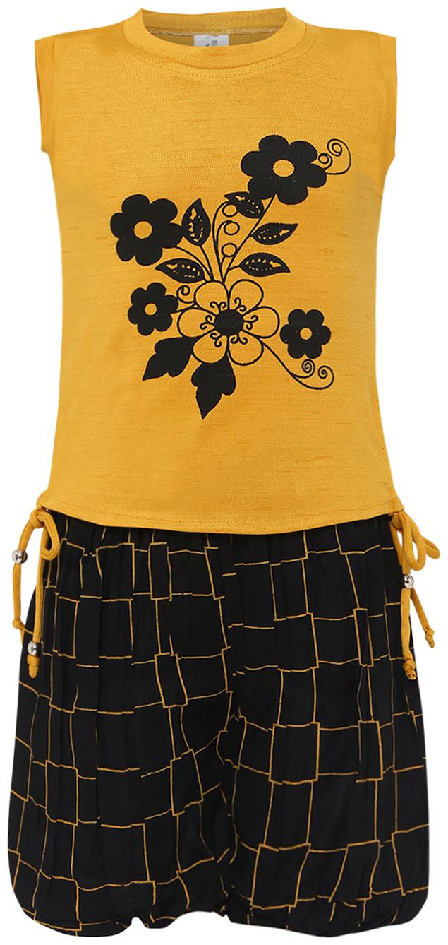 

Aarika Girl Nylon Top Bottom Set - Yellow