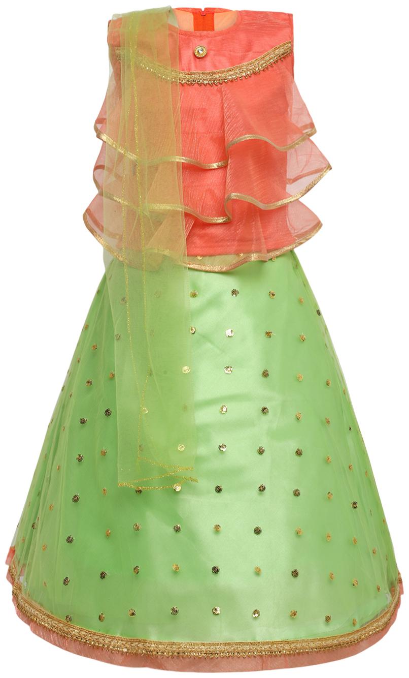 

Aarika Girl s Net Lehenga Choli and Dupatta Set