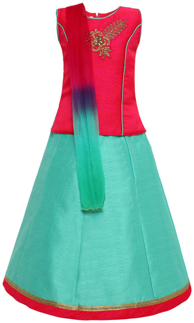 

Aarika Girl s Slik Lehenga Choli and Dupatta Set