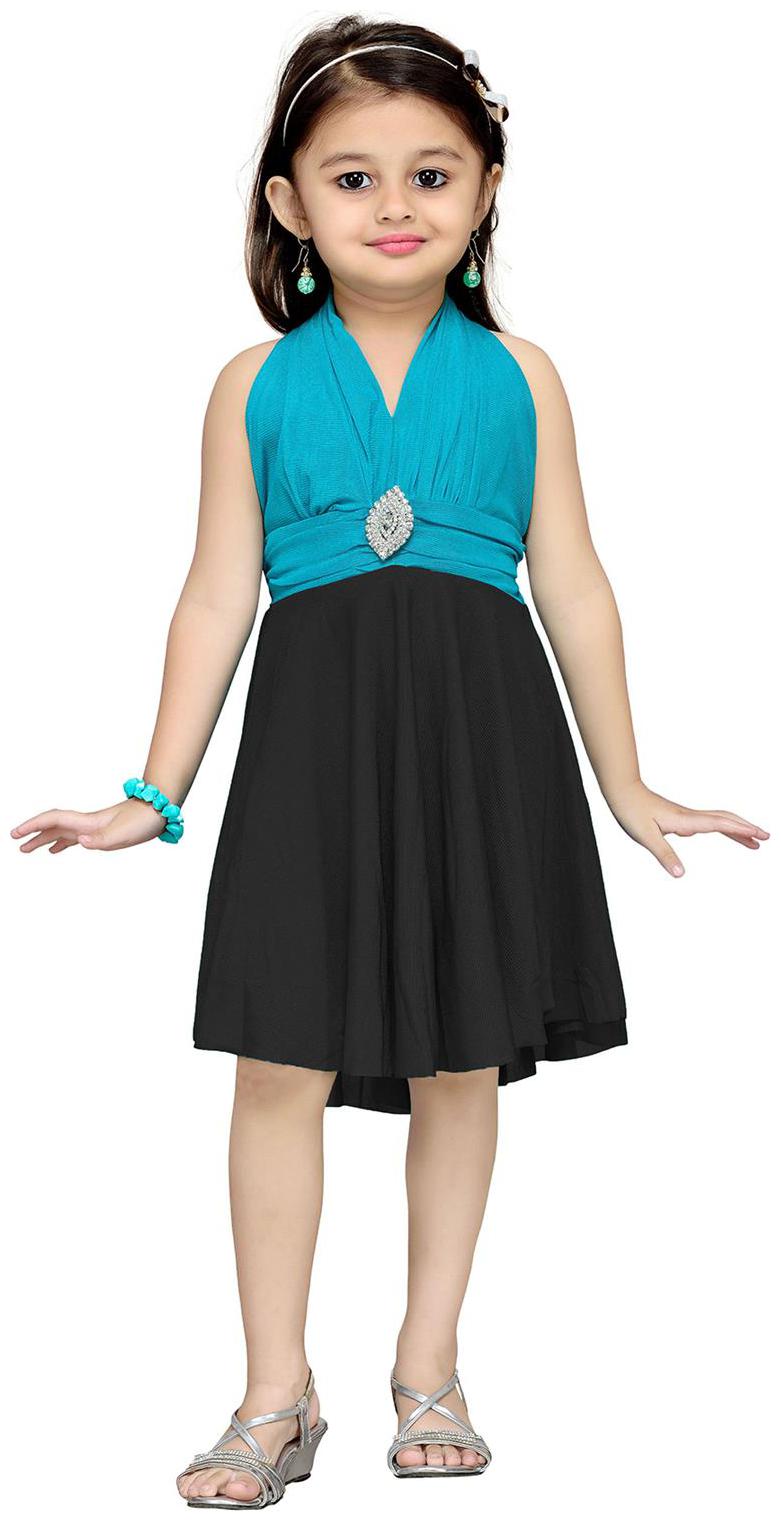 

Aarika Black Net Sleeveless Knee Length Princess Frock ( Pack of 1 )