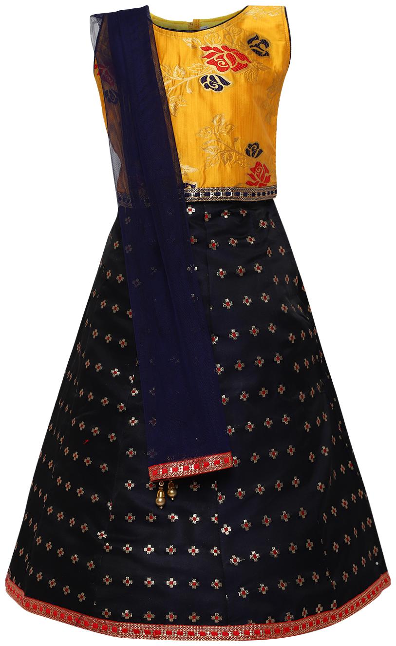 

Aarika Girl s Slik Lehenga Choli and Dupatta Set