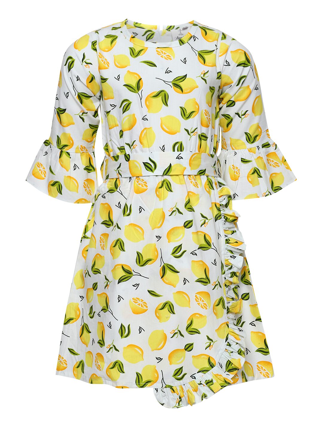 

Aarika Yellow Cotton 3 4th Sleeves Knee Length Princess Frock ( Pack of 1 )