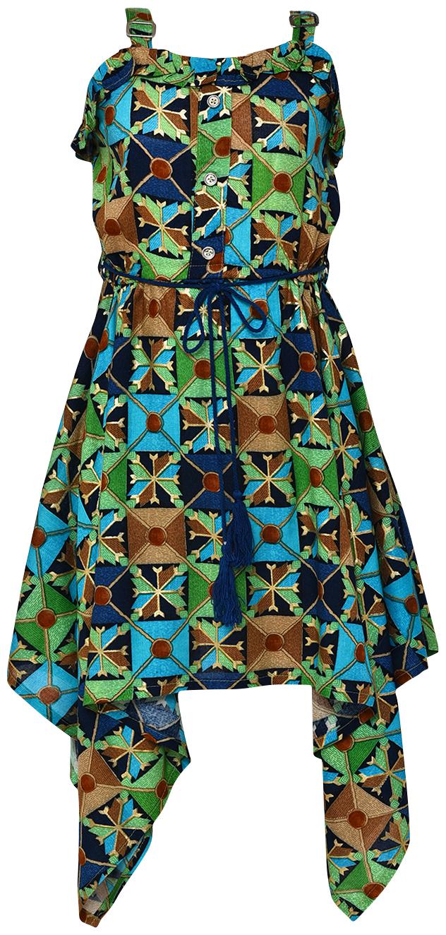 

Aarika Green Silk Sleeveless Knee Length Princess Frock ( Pack of 1 )