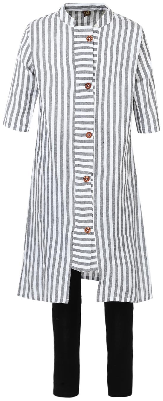 

Aarika Girl s Pure Cotton Kurti Legging Set (Multi)