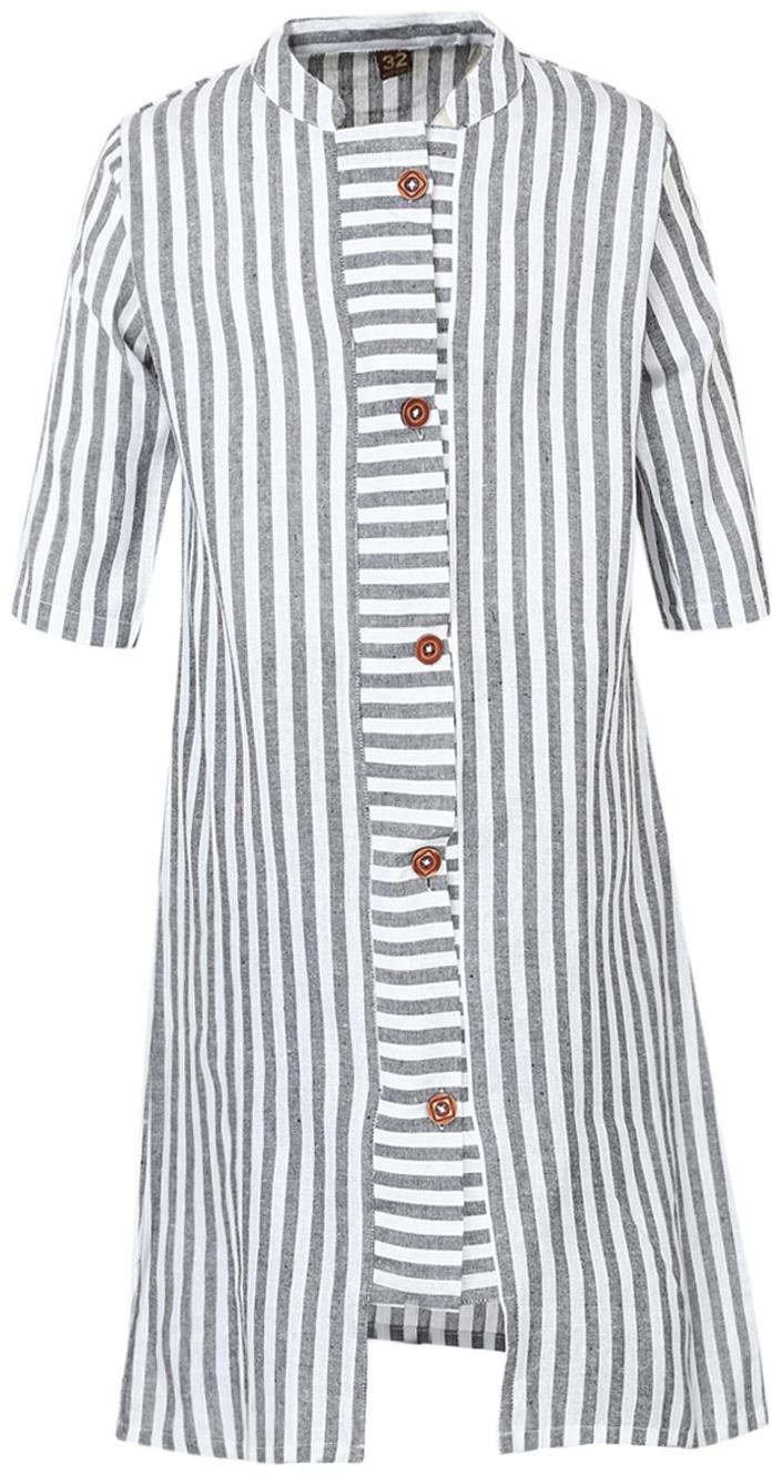 

Aarika Girl s Pure Cotton Kurti (Grey White)