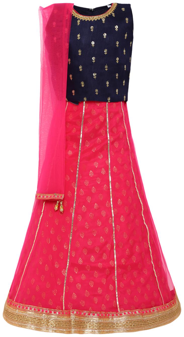 

Aarika Girl s Silk Lehenga Choli Dupatta Set