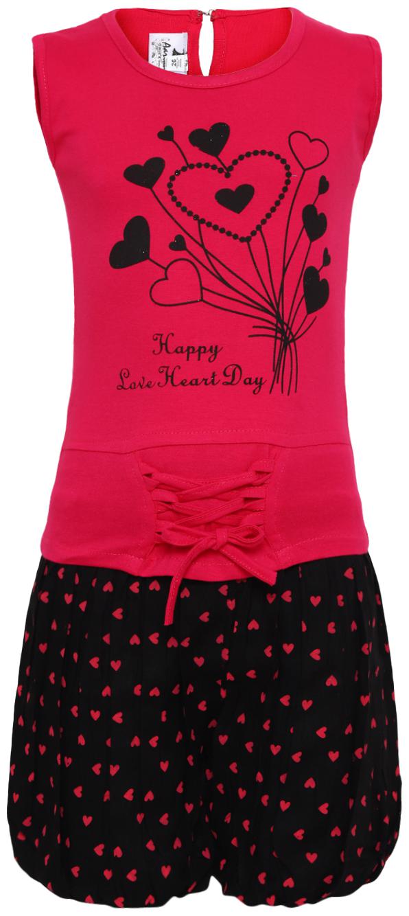 

Aarika Girl Cotton Top Bottom Set - Pink
