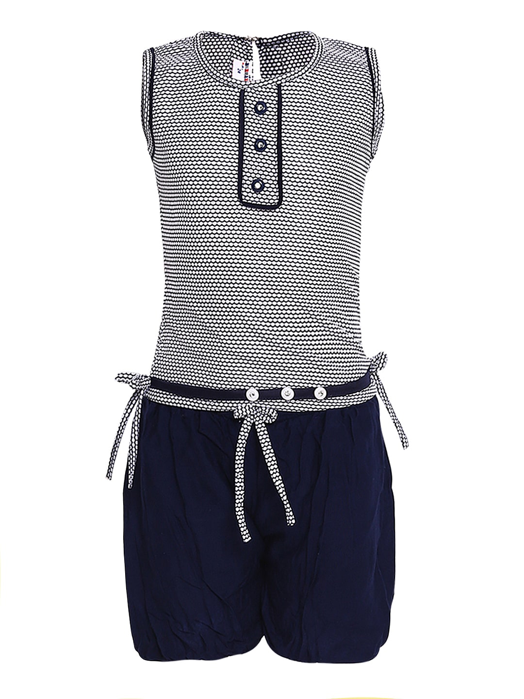 

Aarika Girl Nylon Top Bottom Set - Blue
