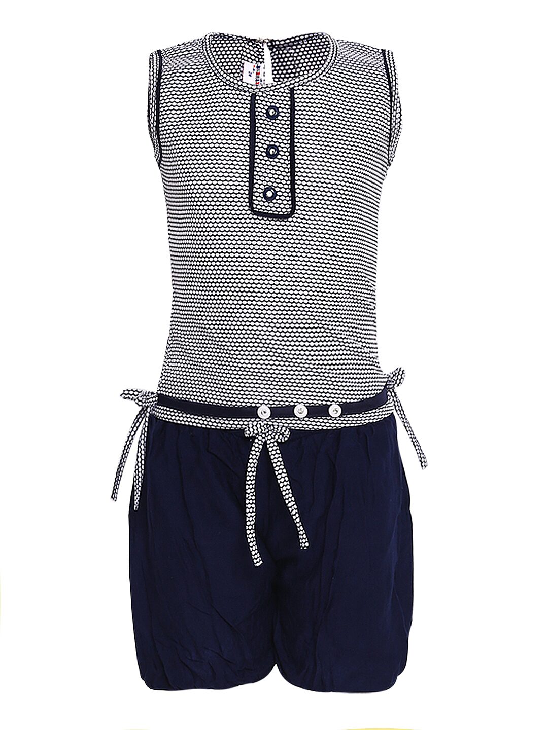 

Aarika Girl Nylon Top Bottom Set - Blue