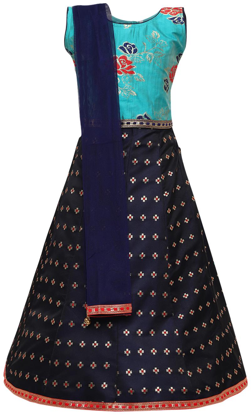 

Aarika Girl s Slik Lehenga Choli and Dupatta Set