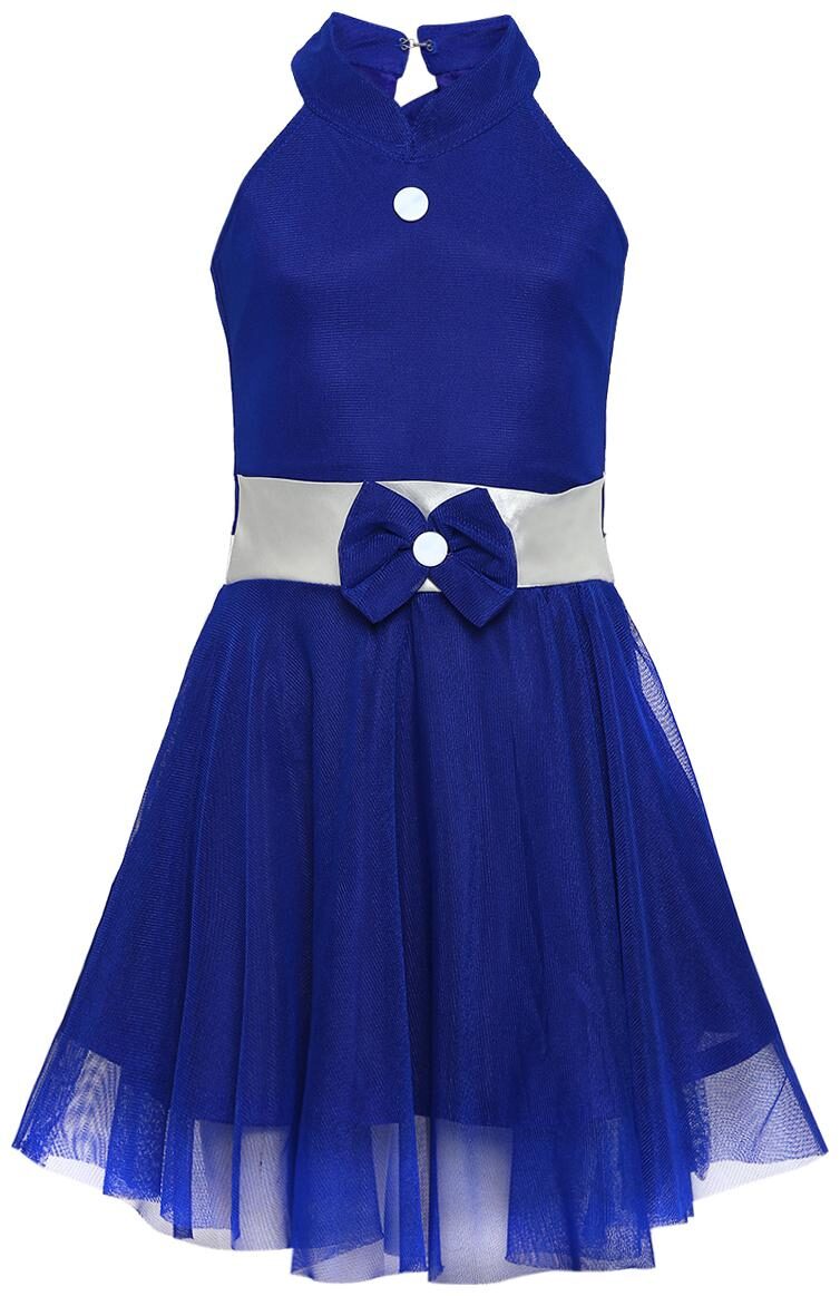 

Aarika Blue Nylon Sleeveless Knee Length Princess Frock ( Pack of 1 )