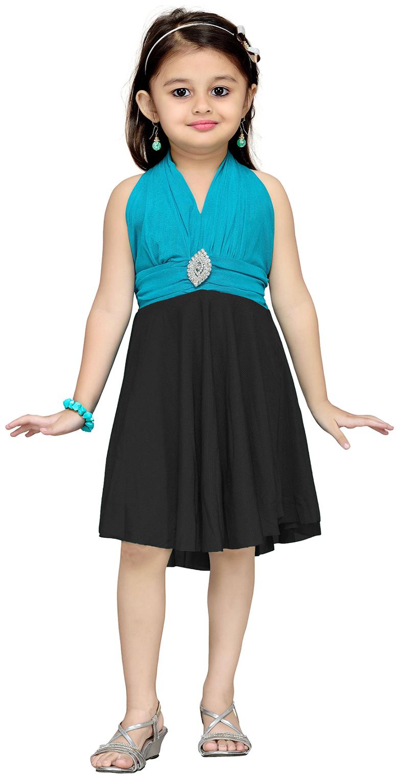 

Aarika Black Net Sleeveless Knee Length Princess Frock ( Pack of 1 )