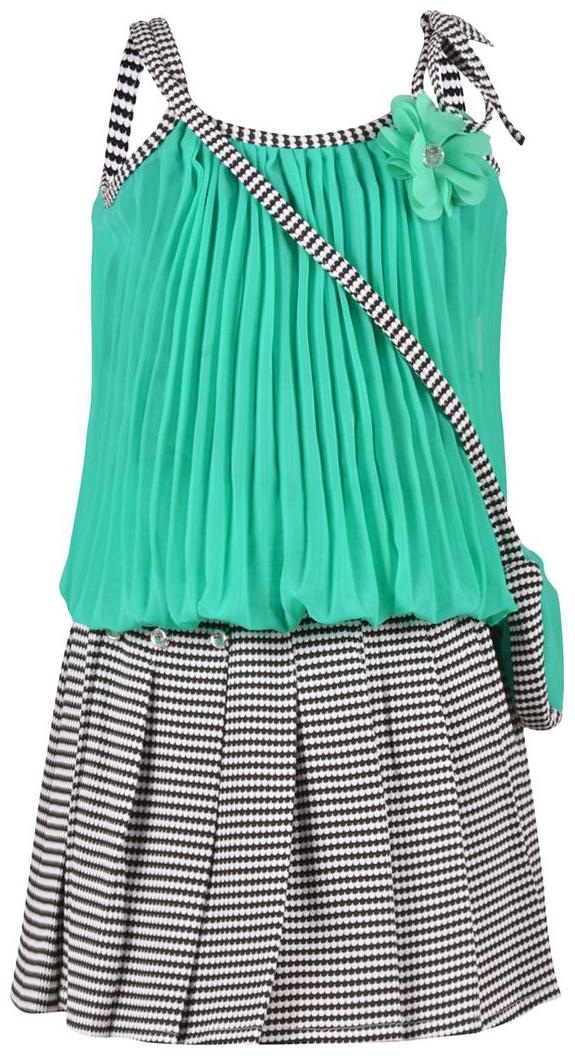 

Aarika Green Georgette Sleeveless Knee Length Princess Frock ( Pack of 1 )