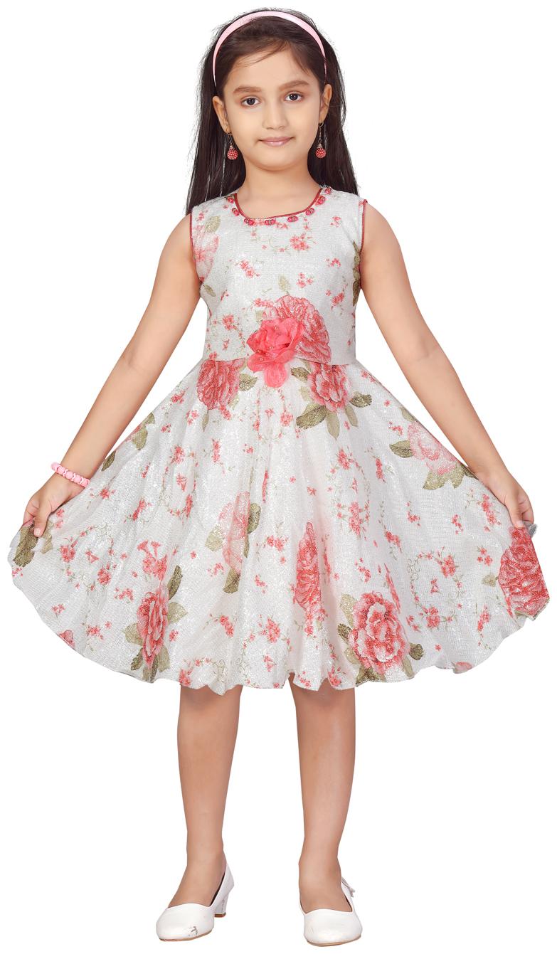 

Aarika Red Net Sleeveless Knee Length Princess Frock ( Pack of 1 )