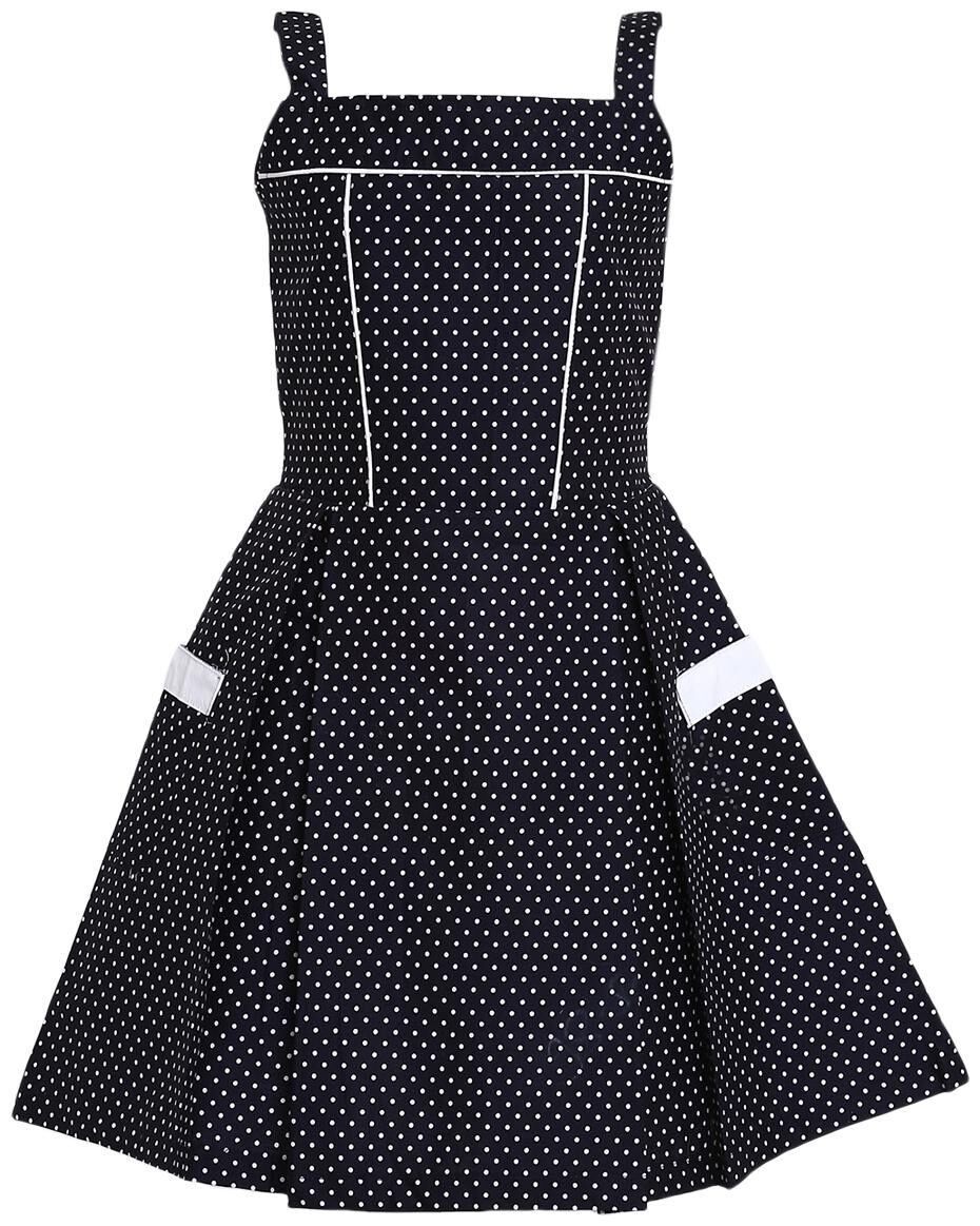 

Aarika Baby girl Cotton Polka dots Princess frock - Blue