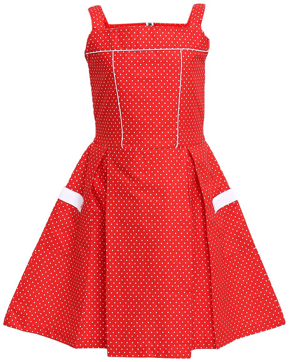 

Aarika Baby girl Cotton Polka dots Princess frock - Red