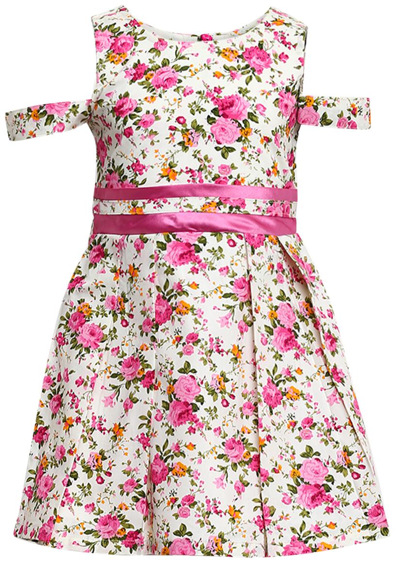 

Aarika Baby girl Cotton Floral Princess frock - Pink