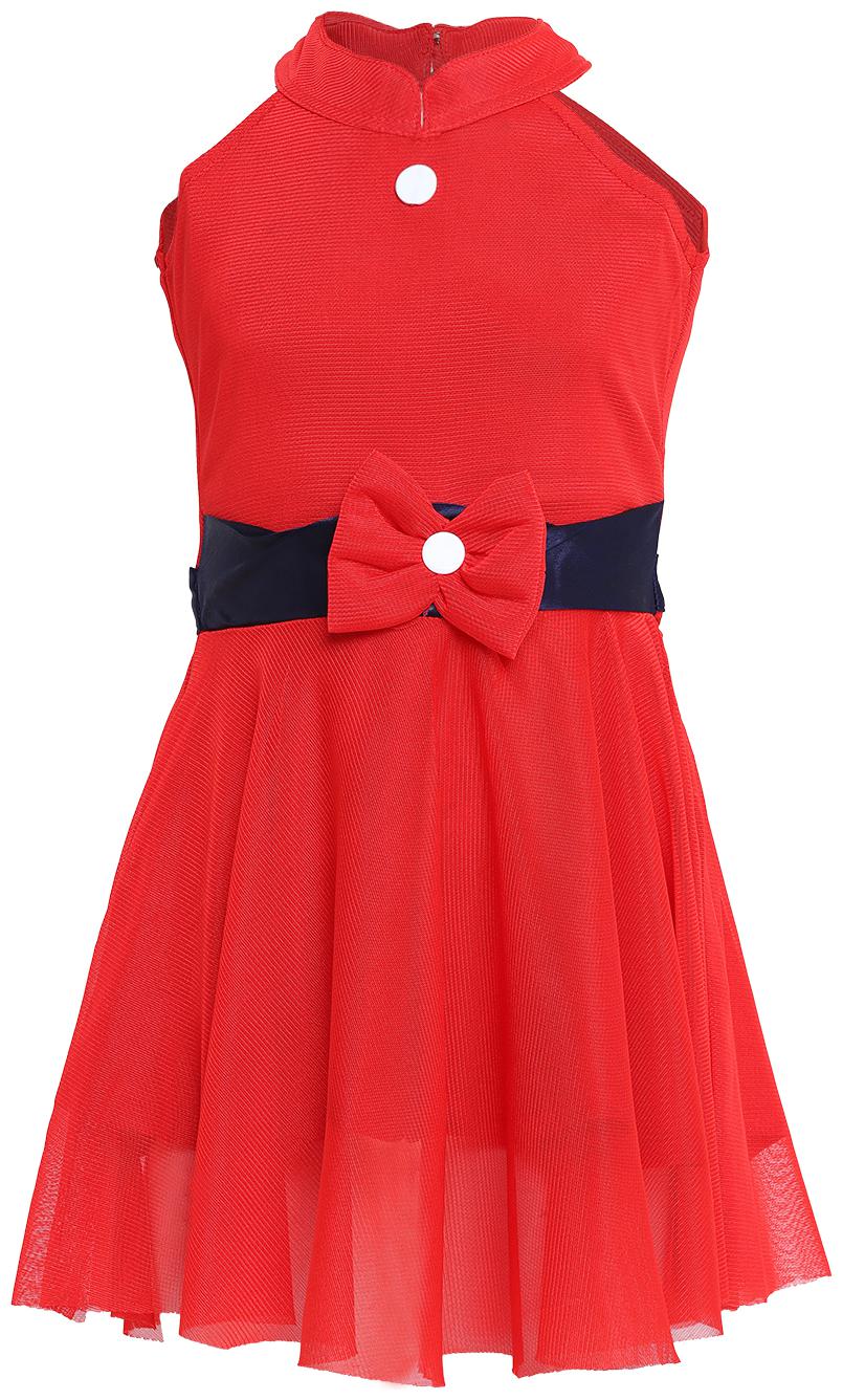 

Aarika Baby girl Nylon Solid Princess frock - Red