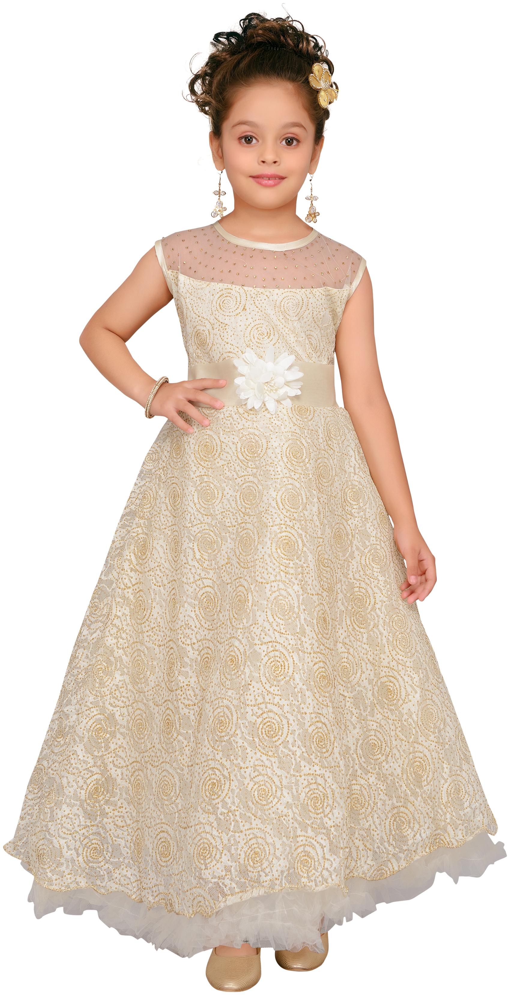 

Aarika Self Design Party wear Empire Shape Gown for Girl