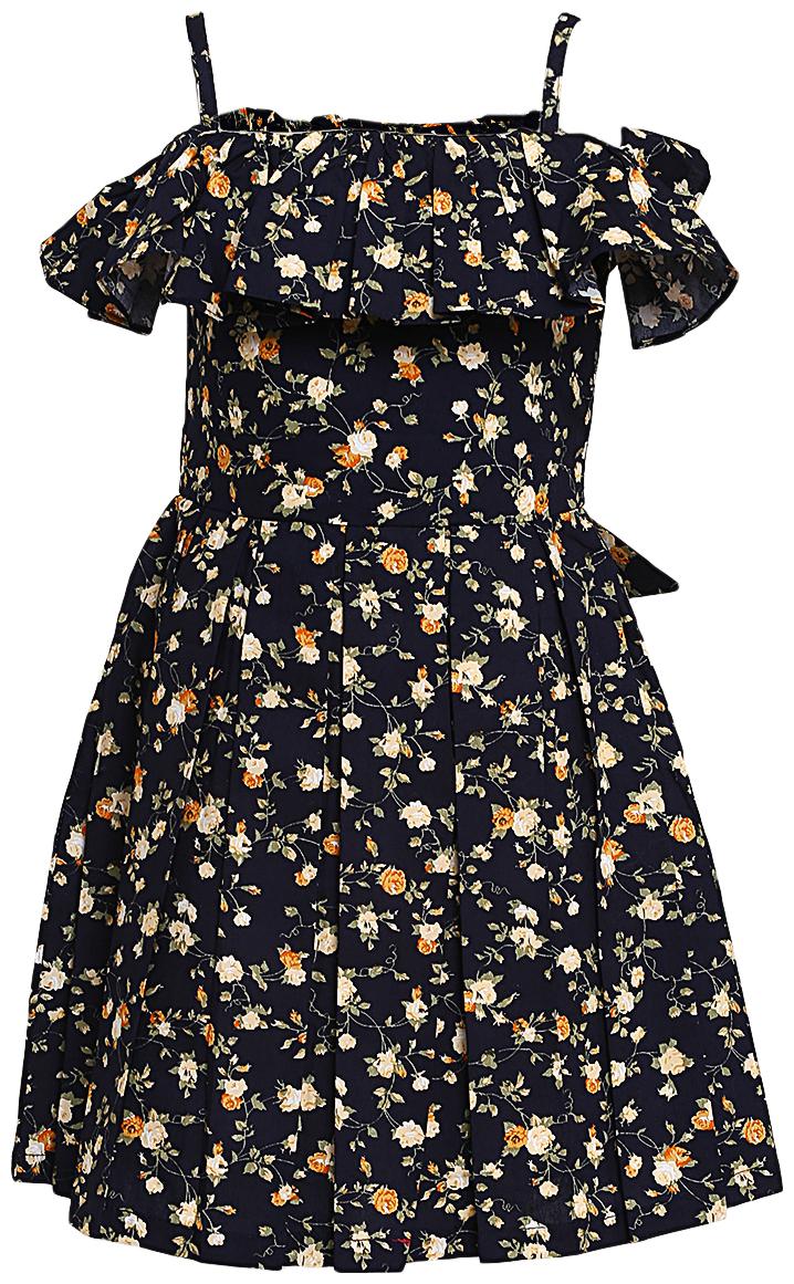 

Aarika Black Cotton Blend Sleeveless Knee Length Princess Frock ( Pack of 1 )
