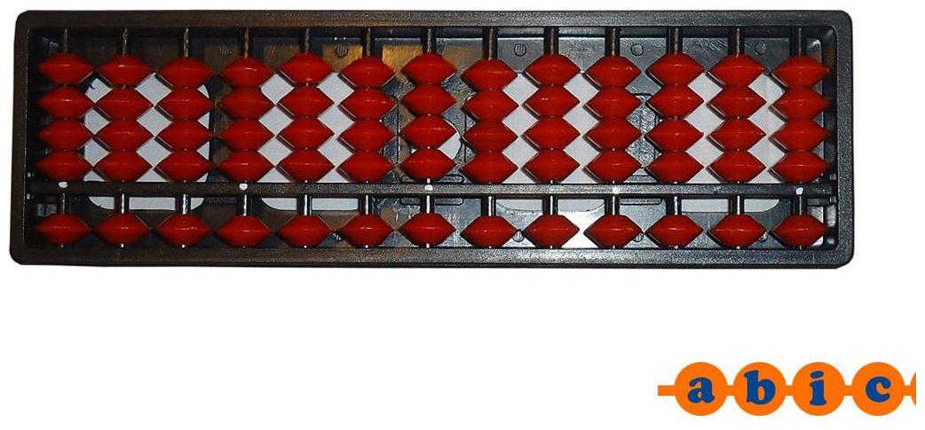 

Abica Abacus math learning kit for kids Brown 13 Rod ( pack of 1 )