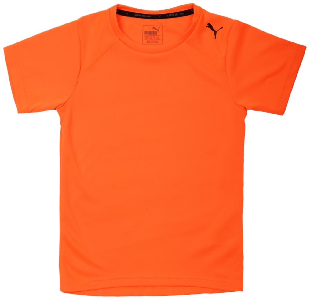 

Puma Boy Polyester Solid T-shirt - Orange