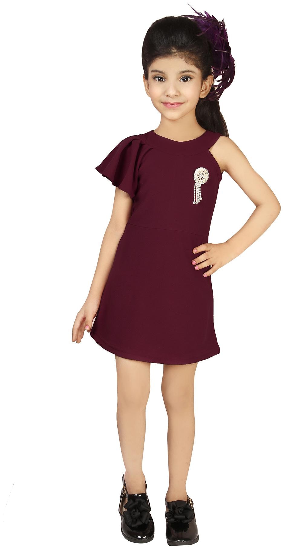 

Addyvero Maroon Cotton Blend Sleeveless Above Knee ( Pack of 1 )