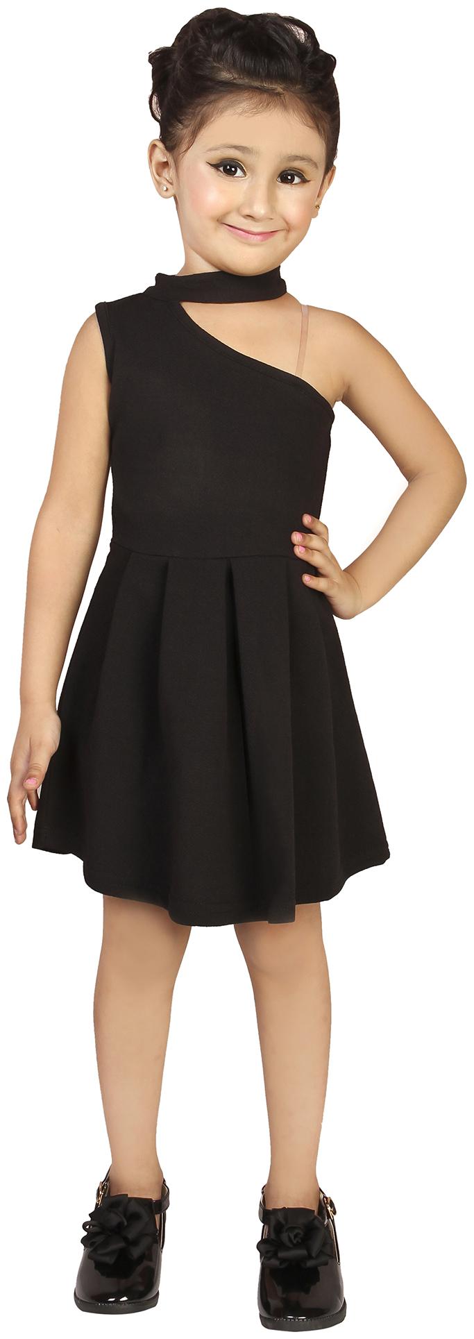 

Addyvero Black Cotton Blend Sleeveless Above Knee ( Pack of 1 )