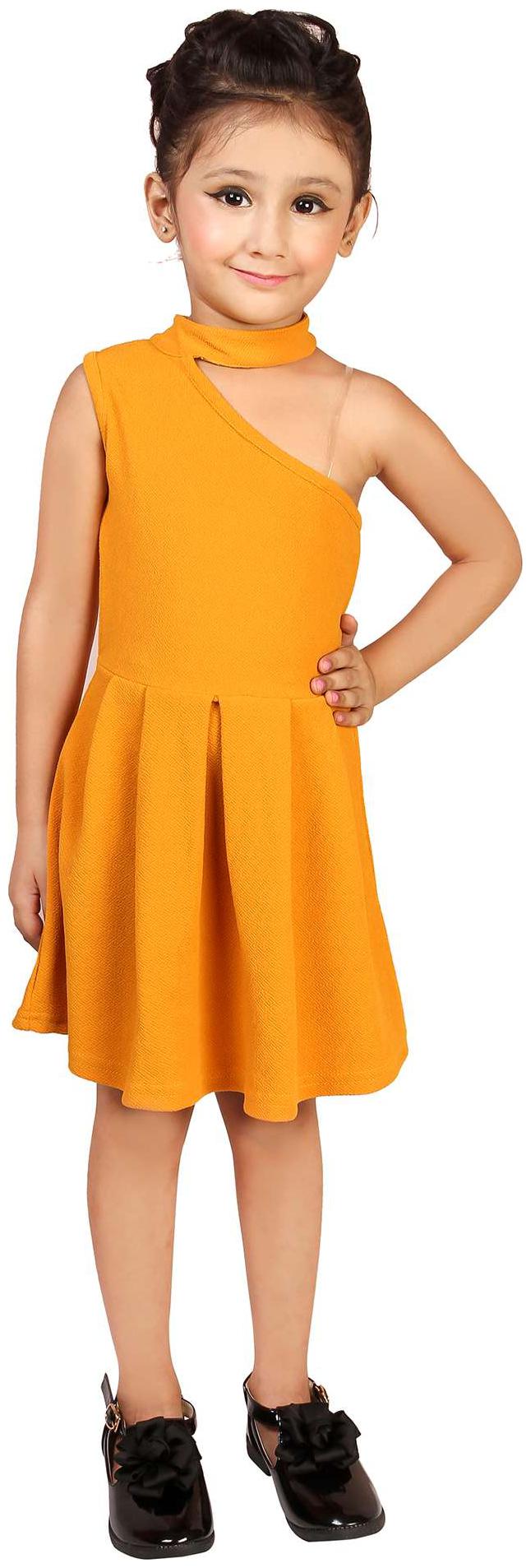 

Addyvero Yellow Cotton Blend Sleeveless Above Knee ( Pack of 1 )