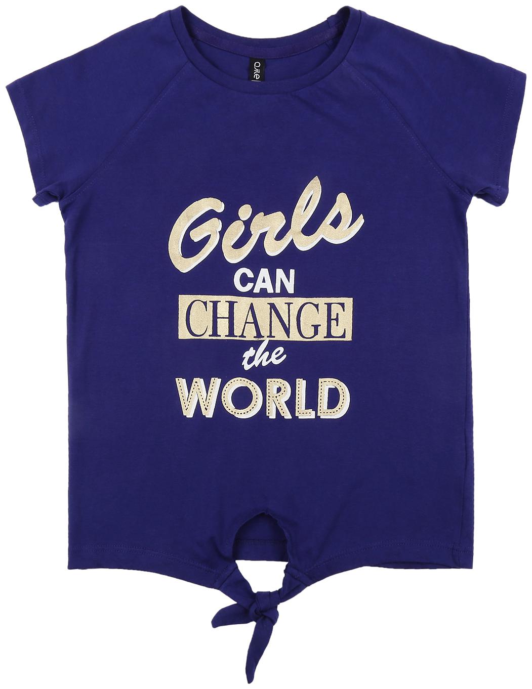 

Ajile By Pantaloons Girl Cotton Printed T shirt - Blue