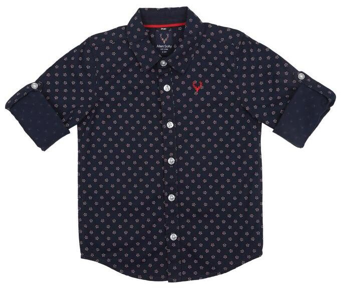 

Allen Solly Boy Cotton Printed Shirt Blue