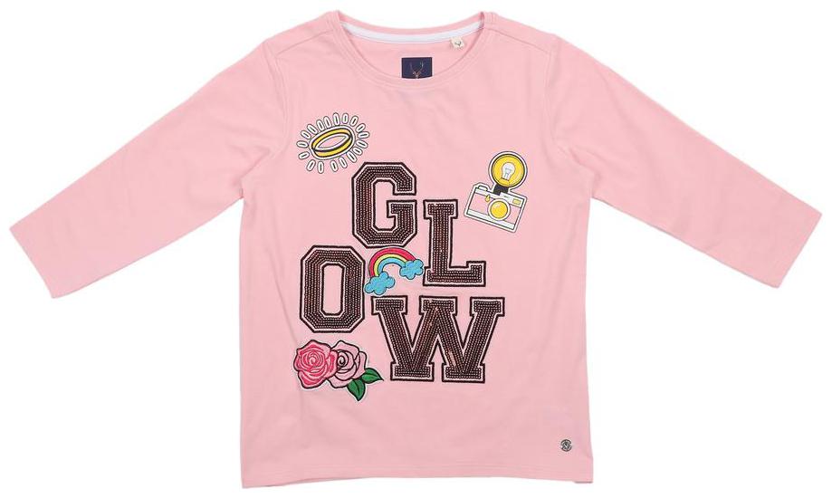 

Allen Solly Girl Cotton Embellished T shirt - Pink