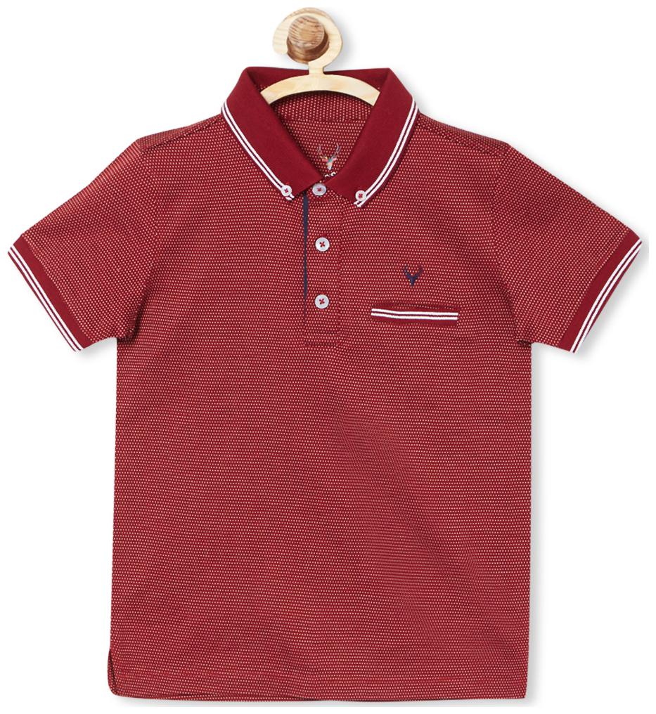 

Allen Solly Boy Blended Striped T-shirt - Red