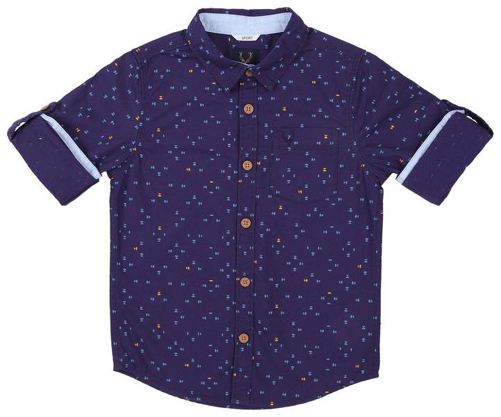 

Allen Solly Boy Cotton Printed Shirt Purple