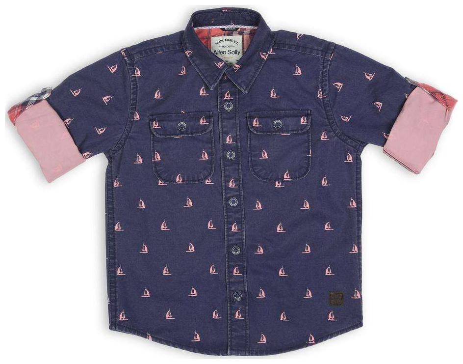 

Allen Solly Boy Cotton Printed Shirt Blue