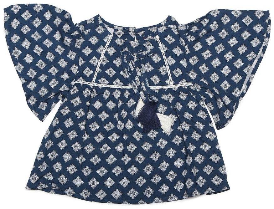 

Allen Solly Girl Viscose Printed Top - Blue