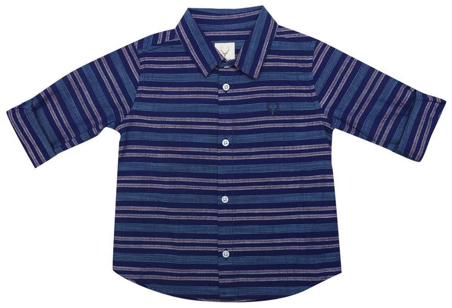 

Allen Solly Cotton Striped Shirt for Baby Boy - Blue