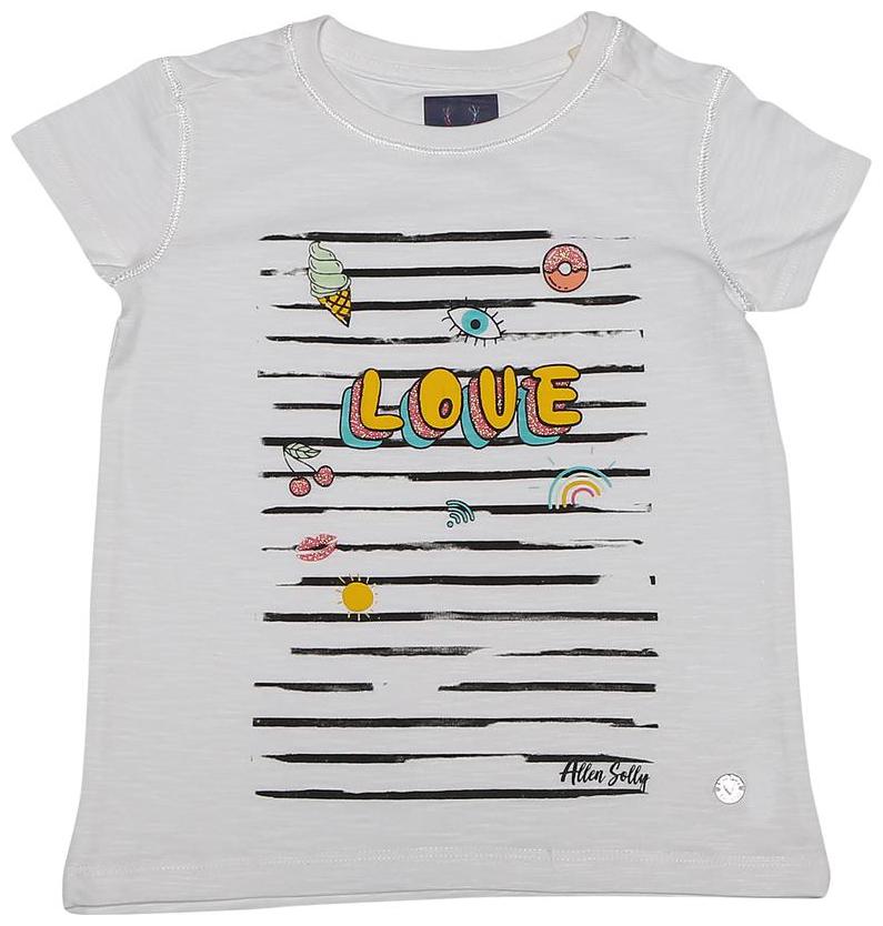 

Allen Solly Girl Poly cotton Printed T shirt - White